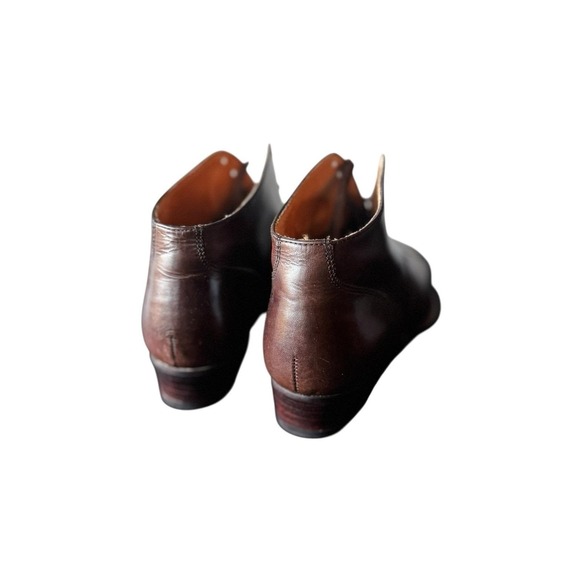 Nine West Brown Boots leather Cap Toe Lace Up Ankle Women's Dress Boot Size 5.5M - Picture 10 of 11